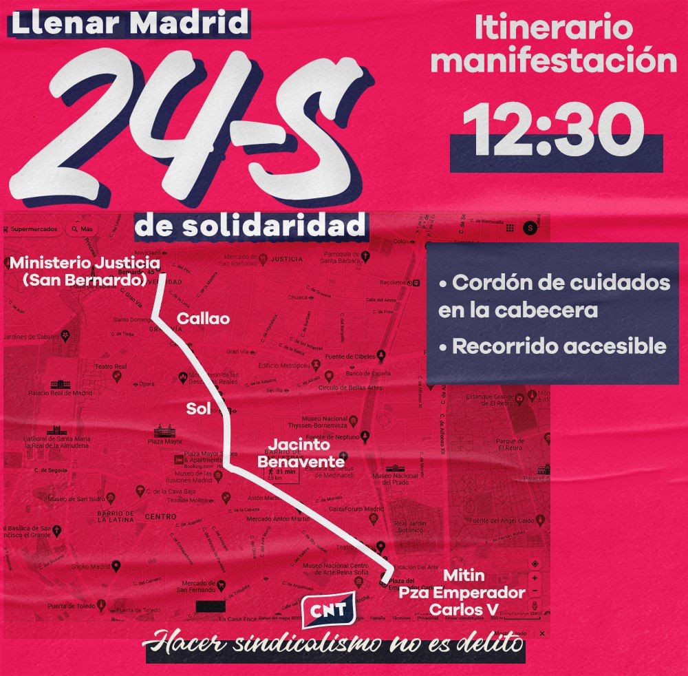 Solo un día. Mañana toca dar el callo en Madrid

#HacerSindicalismoNoEsDelito #24SLlenarMadridDeSolidaridad