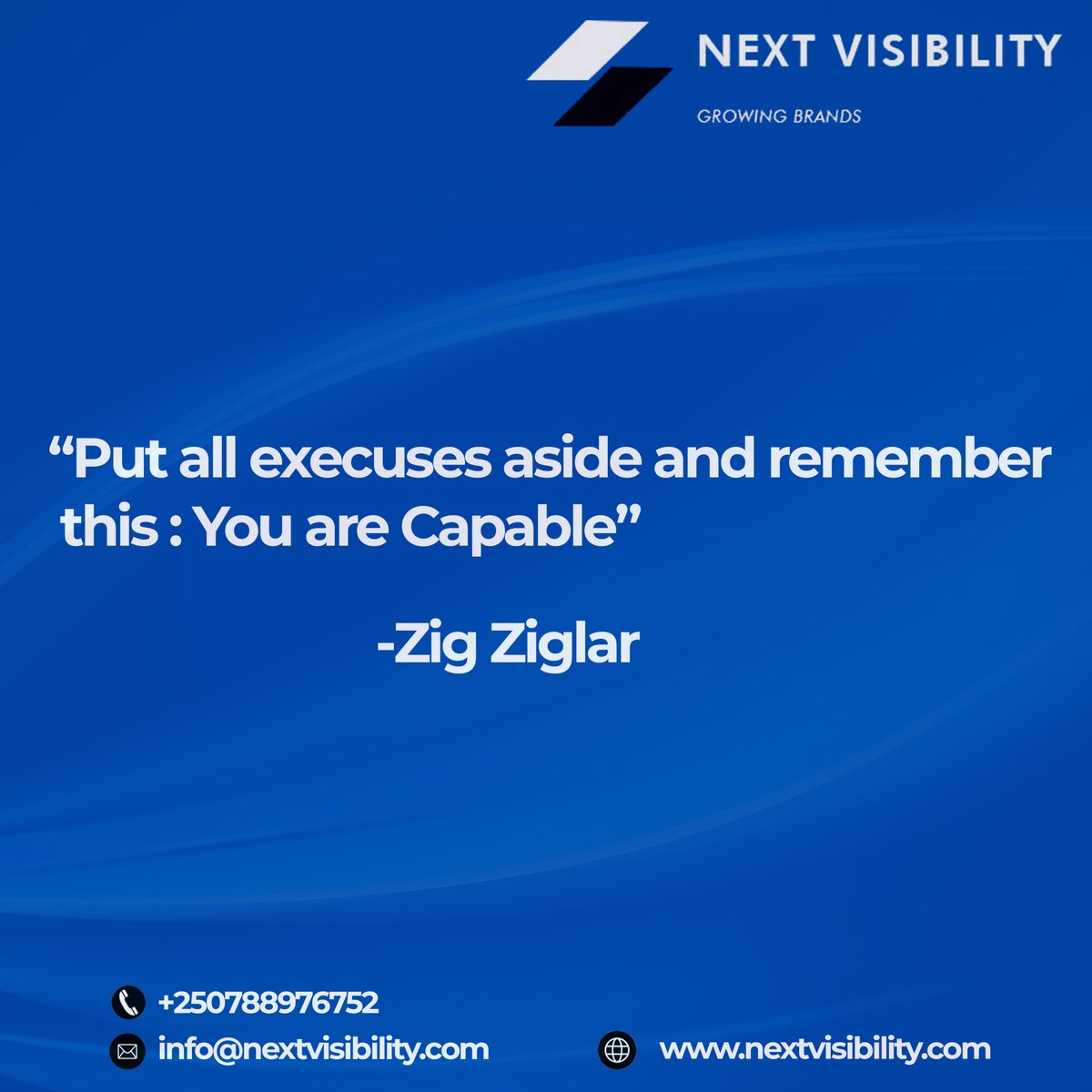NextVisibility's tweet photo. Always remember that you are capable.
#nextvisibility #rememberyouarecapable #fridayquote https://t.co/BHj2jgSGk4