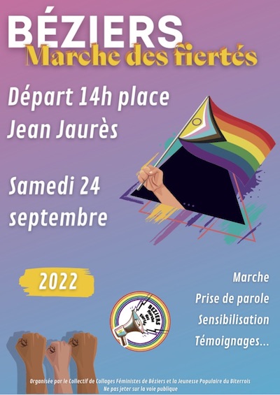 Quelques villes ont choisi l’automne pour organiser leur #Pride. RDV samedi 24 septembre à Béziers, La Roche-sur-Yon, Limoges et Toulon pour afficher fièrement les couleurs #LGBT Toutes les infos pour prendre part aux manifestations sont sur gaypride.fr !