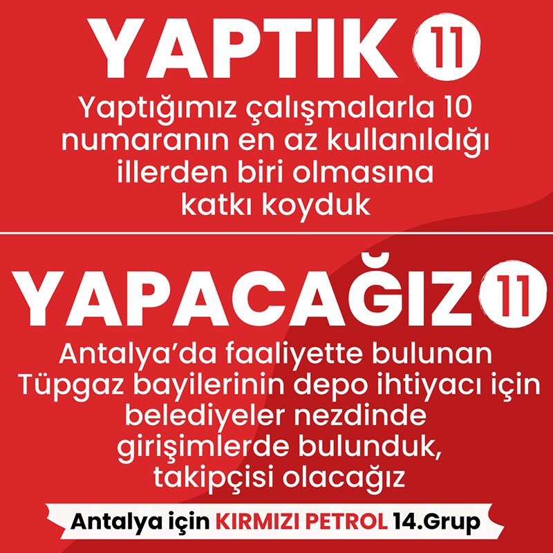 Tüpgaz bayilerinin depo ihtiyacı için girişimlerde bulunduk, takipçisiyiz…

Antalya için Kırmızı Petrol 14.Grup⛽️

#14gruppetrolculer
#antalyakırmızıpetrol 
#kırmızı #antalyaiçinkirmizi #birliktengüçlüticarete #tüpgaz #bayi #depo #ihtiyaç