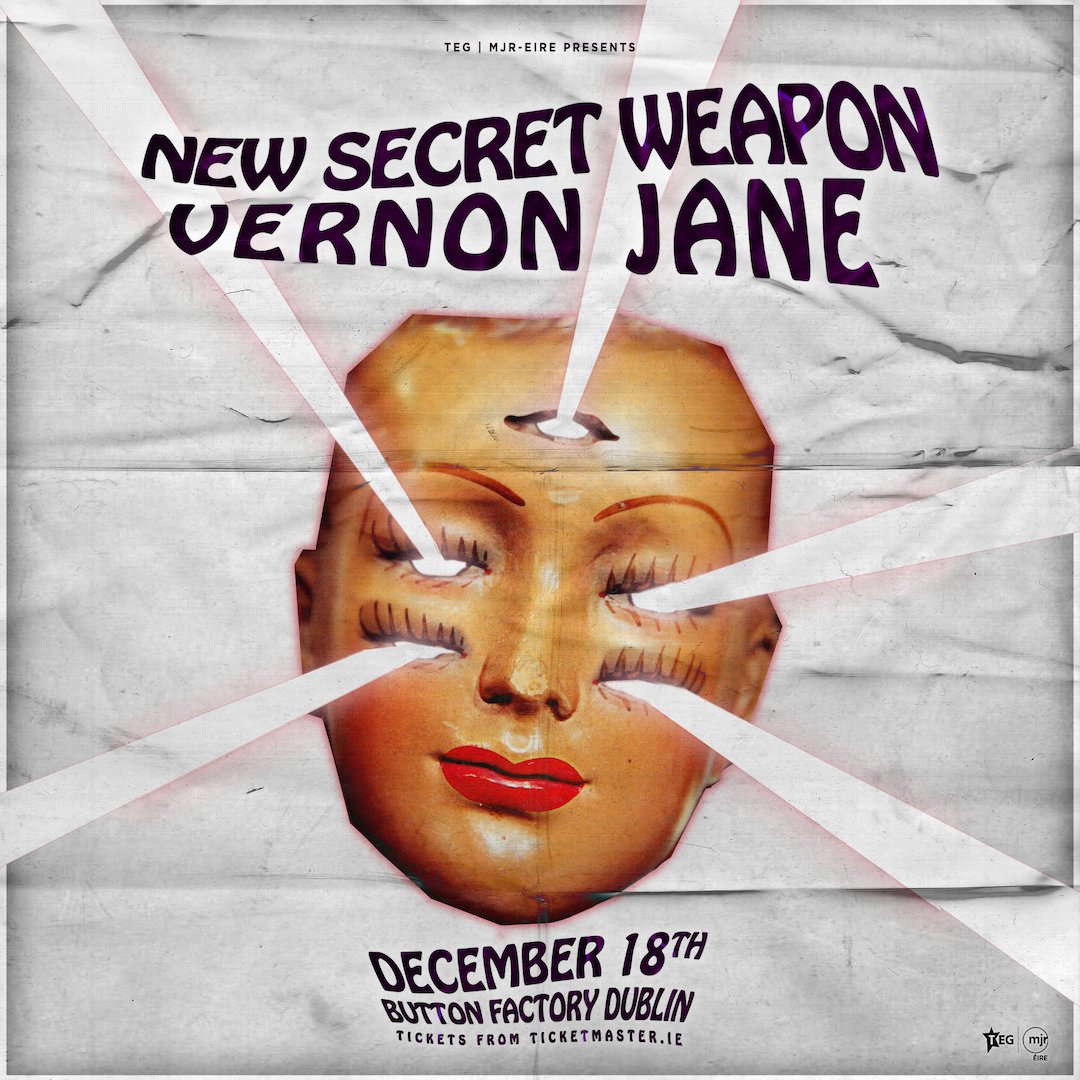 New Secret Weapon | 18/12/2022 | On Sale Now Tickets: bit.ly/3fe1Hu4 @newsecretweapon are happy to announce their rescheduled headline show in the Button Factory, Dublin on Sunday December 18th. Get your tickets now!