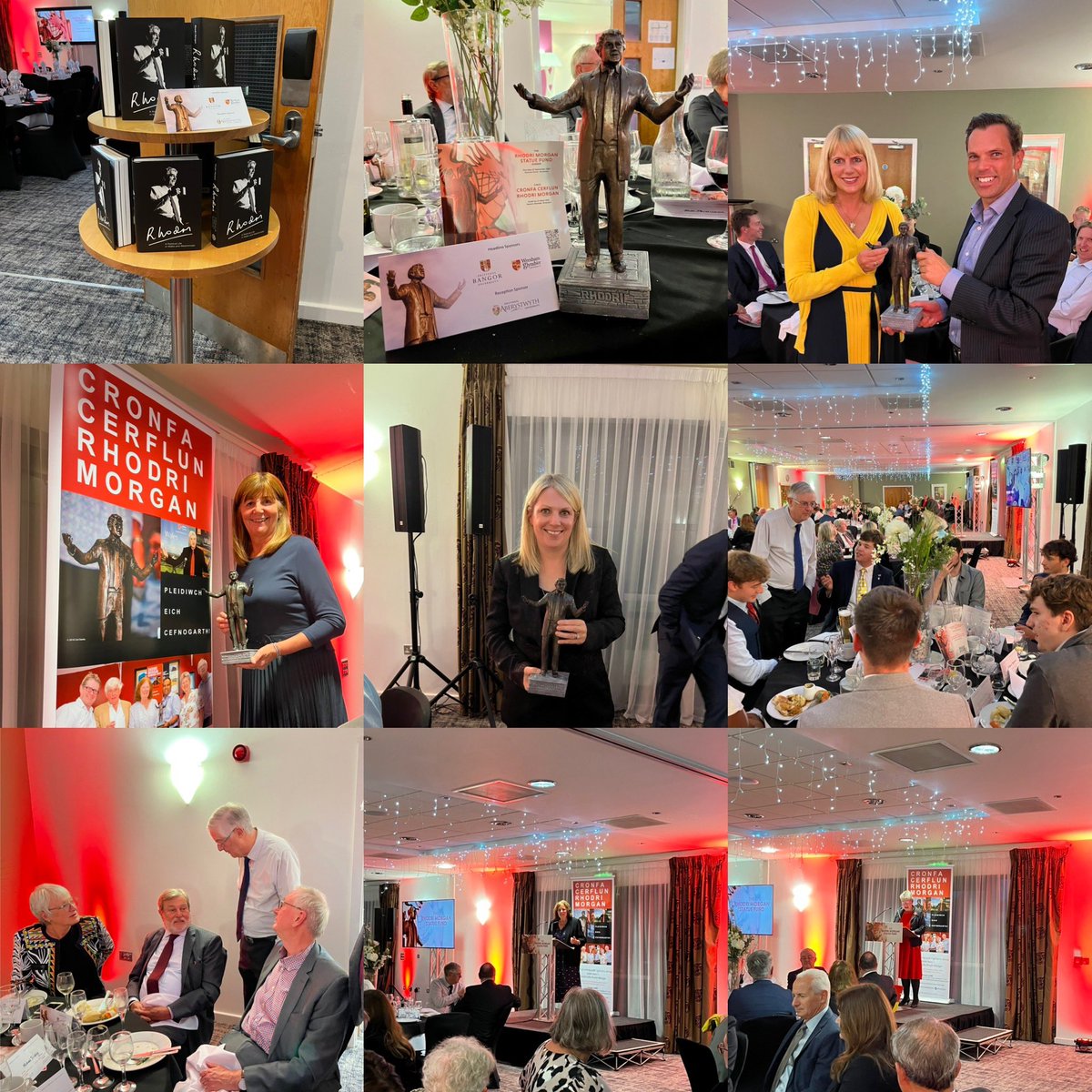 After a 3 year delay, we were very pleased to be in north Wales last night for a fundraising dinner for the Rhodri Morgan statue. 

It is wonderful to have so much cross-party support, as well as the support of the north Wales universities. 

Thank you to everyone who came.