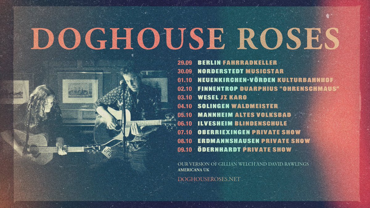 Off on tour to Germany next week...final checklist ready to be ticked off over the weekend so nothing to worry about, but we'll find something. Looking forward to being out and about again!