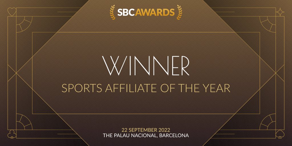 SBCGAMINGNEWS's tweet photo. Congratulations to @BetterCollectiv for winning the Sports Affiliate of the Year award 🏆

#sbcevents #sbcsummitbarcelona #sbcawards https://t.co/2buQ6pl18j
