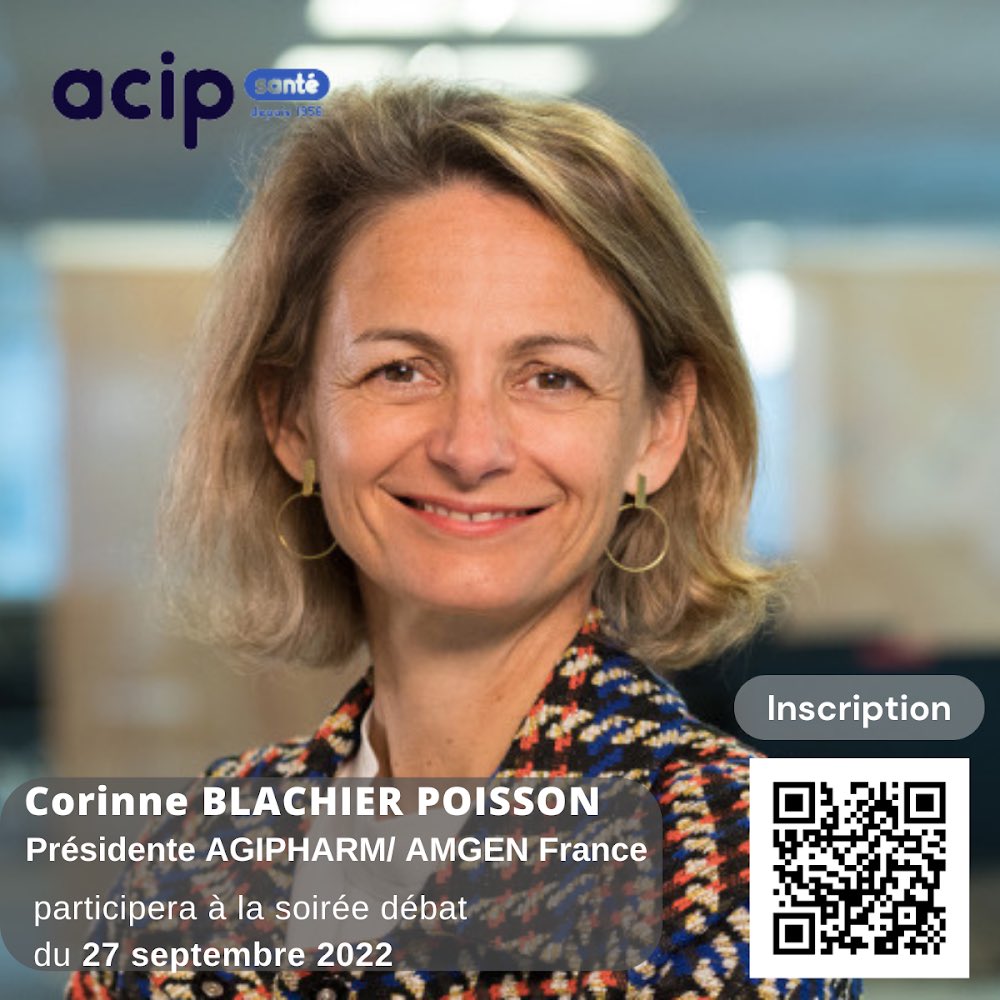 📣 SOIREE DEBAT - MARDI 27 - 19H - @PariSanté Campus
avec Corinne Blachier Poisson Amgen AGIPHARM
Débat autour du Plan innovation Santé 2030 avec <a href="/T_Courbe/">Thomas Courbe</a> Direction Générale des Entreprises et <a href="/Veron_Didier/">Didier Véron</a> LFB G5 Santé.             lien d’inscription :lnkd.in/eZ8m5H9