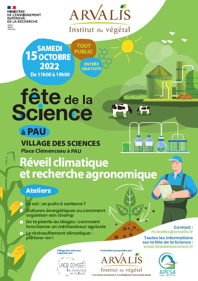 Arvalisofficiel's tweet image. 📢 @Arvalisofficiel participe à la @FeteScience #FDS2022 👨‍🌾

👀 Découvrez les programmes 👇

📆 8/10 | 13h30-17h
📌 Boigneville (91)

📆 8/10 | 14h-18h – 9/10 | 11h-18h
📌 Gif-sur-Yvette (91)

📆 15/10 | 14h-17h30
📌 Villers-Saint-Christophe (02)

📆 15/10 | 11h-19h
📌 Pau (64)
