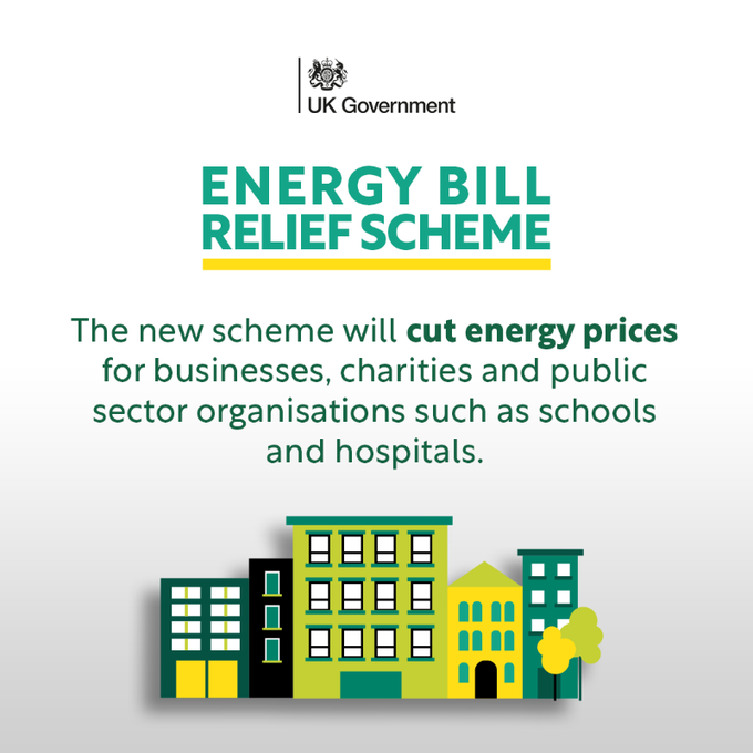 intelligentgp's tweet photo. The government has announced a new six-month scheme to support businesses with rising energy costs. The scheme will support eligible businesses with the cost of energy use between 1 October 2022 and 31 March 2023. #business #energy #gas #electricity #help #schools #hospitals https://t.co/r5N4cTHDXD