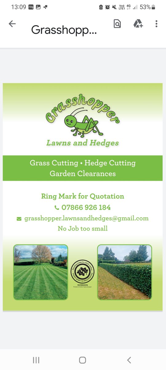 Grasshopper Lawns and Hedges (@infosouthall) on Twitter photo 