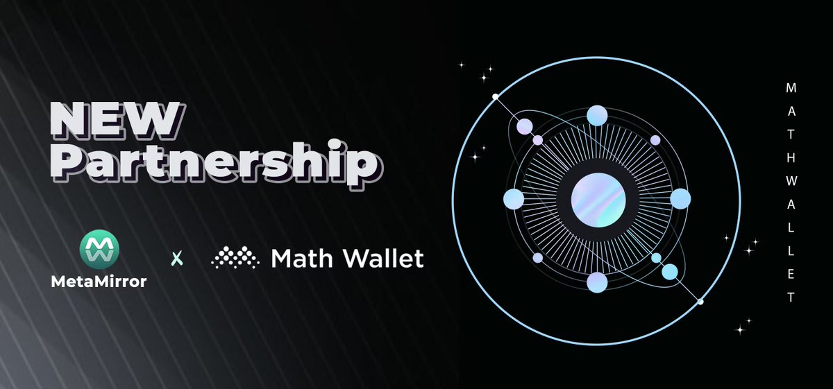 MetaMirror (@auth3metamirror) on Twitter photo 📣📣 Our new partner <a href="/MathWallet/">MathWallet</a> has onboard MBuddy Portal! MATH is a multi-chain and cross-chain blockchain assets hub. Welcome to #MetaMirror ecosystem!🥳🥳
Their first #MBuddy Campaign is LIVE NOW!
🎁 Campaign award: Exclusive badge
Join here 👉 bit.ly/3BCJwph 📣📣 Our new partner <a href="/MathWallet/">MathWallet</a> has onboard MBuddy Portal! MATH is a multi-chain and cross-chain blockchain assets hub. Welcome to #MetaMirror ecosystem!🥳🥳
Their first #MBuddy Campaign is LIVE NOW!
🎁 Campaign award: Exclusive badge
Join here 👉 bit.ly/3BCJwph
