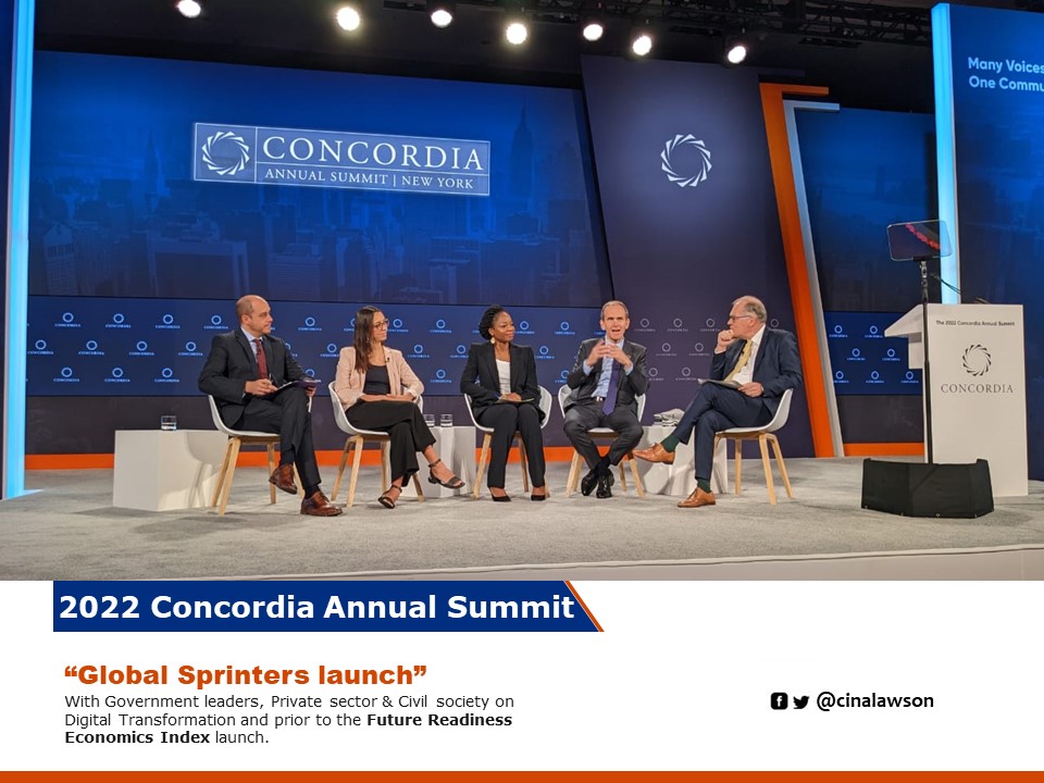 cinalawson's tweet photo. At @ConcordiaSummit I was happy to share @GouvTg's experience of #DigitalTransformation &amp; discuss alongside Min @pradojj of 🇪🇨, Alphabet's @Kent_Walker, @mcostach of @laboratoriala &amp; #BrunoLanvin of @PortulansI, on what it takes for our countries to be #future_ready
#Concordia22 https://t.co/m8Q6ACcrOo