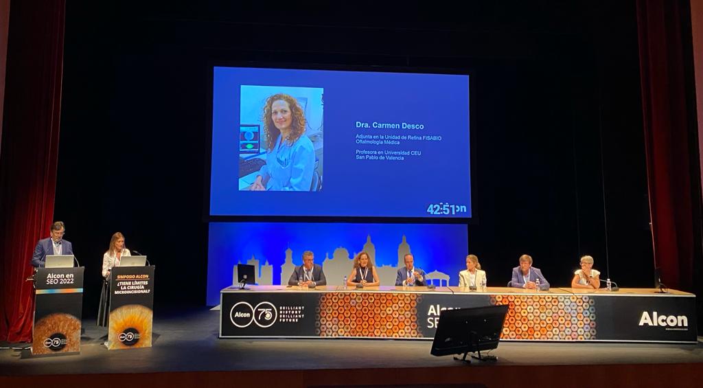 La doctora Carmen Desco, profesora de <a href="/uchceu/">Universidad CEU UCH</a> #medicina participa en la 98 Congreso de la Sociedad Española de Oftalmología en #Pamplona <a href="/OftalmologiaSEO/">Sociedad Española de Oftalmología</a>
