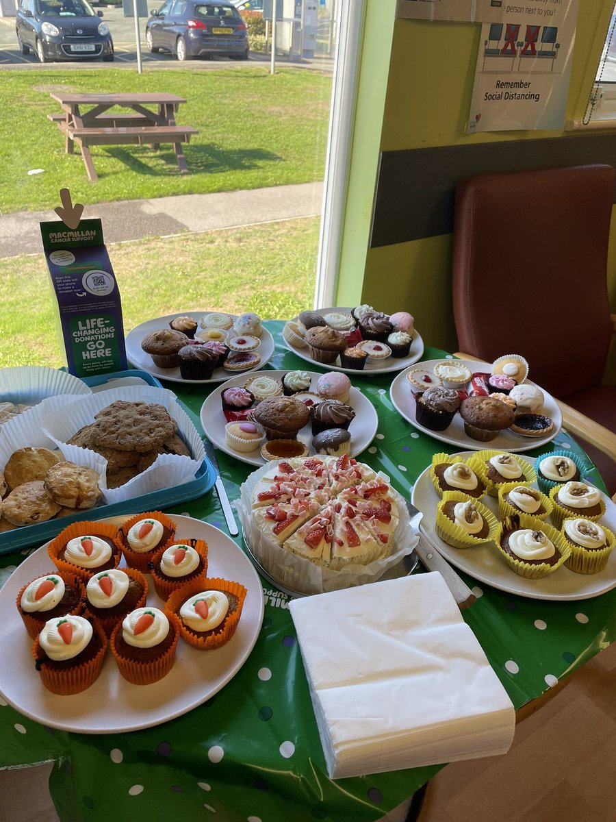 Macmillan coffee morning at kings mill dialysis unit today. All welcome