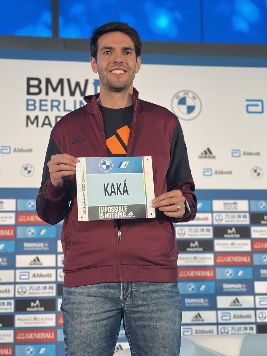 WMMajors's tweet photo. Oh, look who’s running for his first #AbbottWMM star in Berlin! Good luck @KAKA 🇧🇷⚽️ https://t.co/MCLT3PzzVz