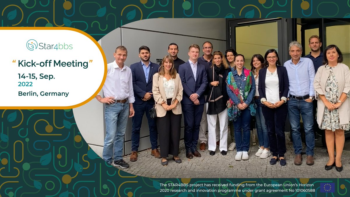 Here we are, greetings from Germany!
Our #HorizonEurope project will define suggestions about standard for bio-based products

Thanks to the coordination of #TUBerlin and the effort of all the partners during next three years we'll add our voice towards a #sustainable #bioeconomy