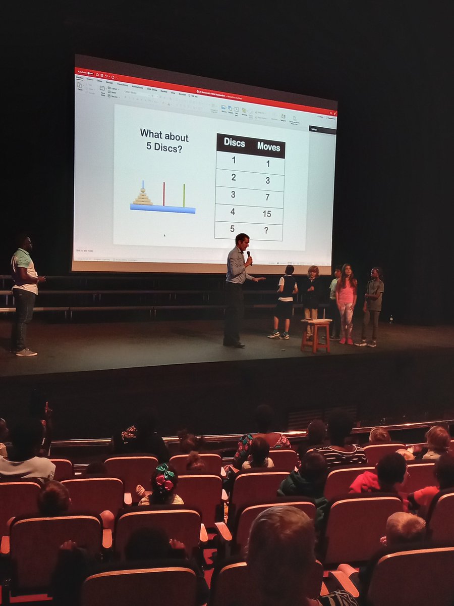 ISofUganda's tweet photo. In our #ISUJuniorSchool assembly, students on stage this morning demonstrated their logical thinking through using the ‘Towers of Hanoi’! 🐾
#MathisFun #ISULearn #ISUDiscovertheDifference #IBworldschool https://t.co/iaSoSbH5Ck https://t.co/buE3TmC6pC