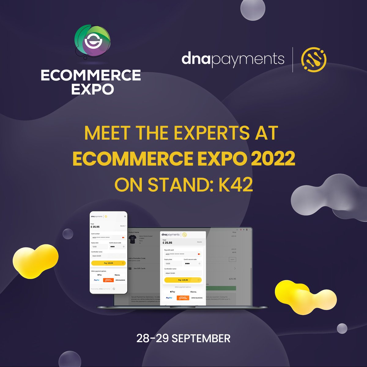 OptomanyDarren's tweet photo. Meet the experts at eCommerce Expo 2022 on Stand: K42 in the Checkouts and Payments Hall at ExCeL London next week from the 28-29th September. https://t.co/liJOfQxCwi