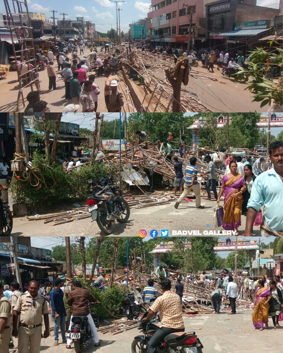 badvel_gallery's tweet photo. దసరా సందర్భంగా బద్వేల్ సెంటర్ లో కడుతున్న గోపురం ఒక్కసారిగా కూలి పోయింది , ఎవ్వరికి ఏమి కాలేదు ...
.
.
#badvelgallery #Badvel https://t.co/1q1bXS1E2Q