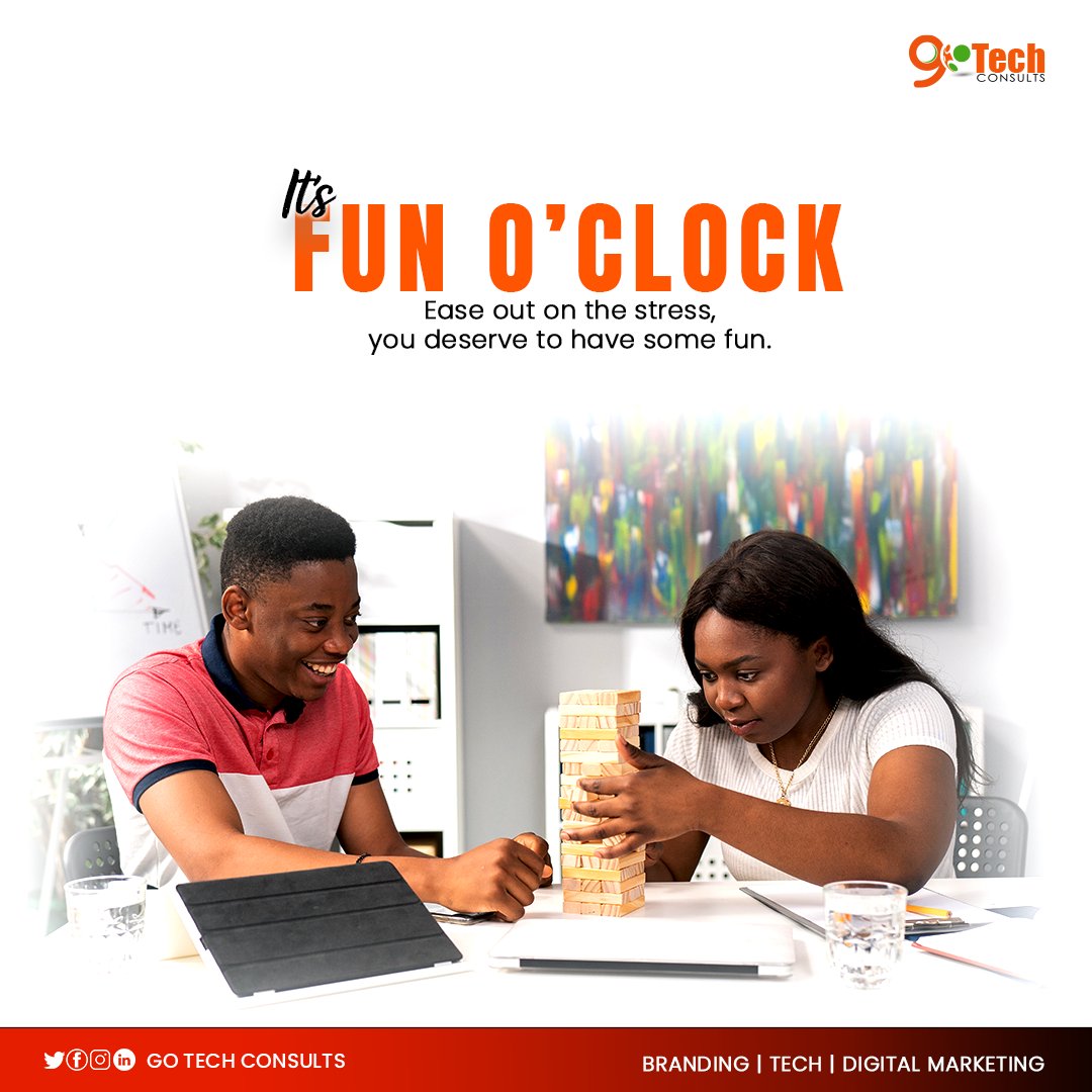GoTechAcademy's tweet photo. Catch some fun today! See a movie, or listen to some music. 

#tgif #funfriday #easeoutstress 
#techcompany #brandingconsultant #Gotechconsults #Gotechacademy https://t.co/5AsJ1stcRc