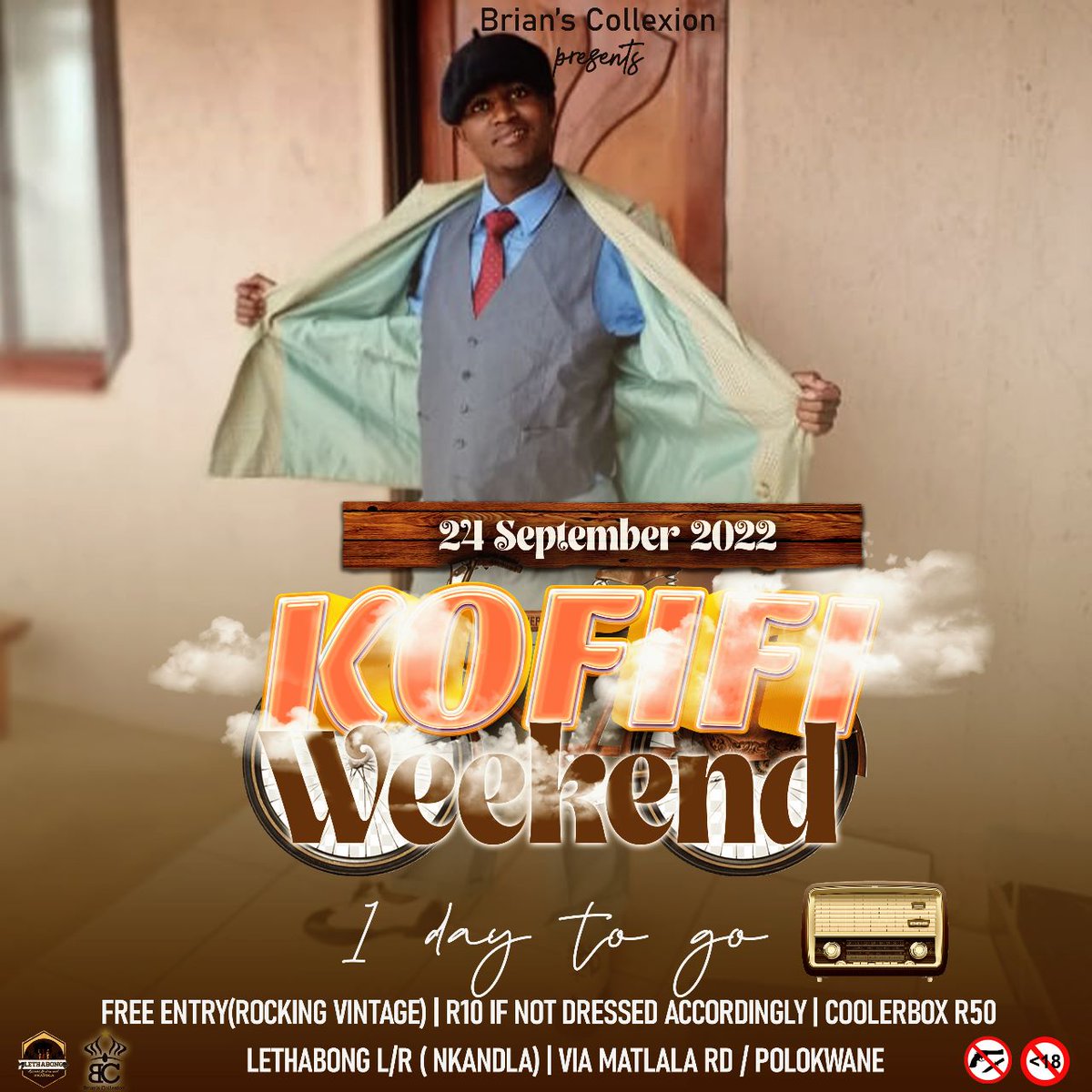 LethabongN's tweet photo. Le ready na motswala kofifi Weekend gosasa mo Nkandla with Brian's Collexion
#BekeLeBeke https://t.co/J7I8LseEqZ