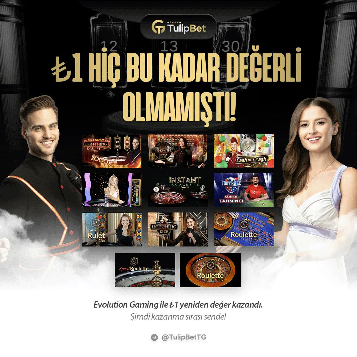 ⭐️ ₺1 HİÇ BU KADAR DEĞERLİ OLMAMIŞTI!

🎰 Evolution Gaming'in çok kazandıran oyunlarına yalnızca ₺1 ile erişebilirsiniz. TulipBet ile kazanç cebinizde!

Hemen yatırım yapmak için: bit.ly/38GMiQ7
