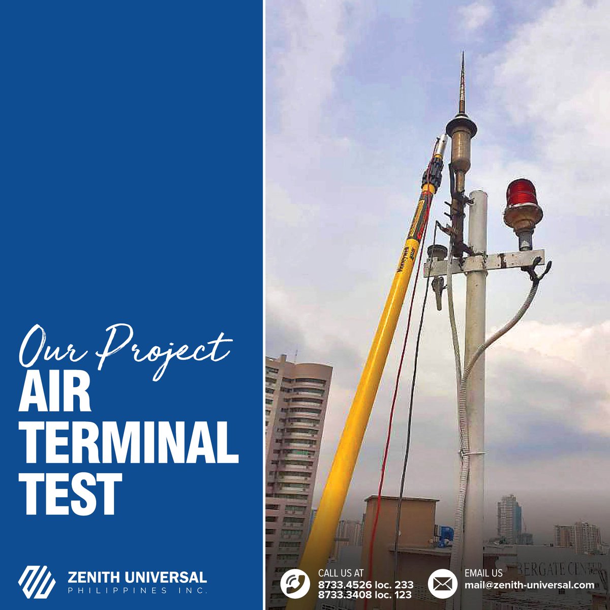 UniversalZenith's tweet image. Proper testing of the lightning protection system can ensure that the structure and all its elements are safe from the effects of the lightning strike. Only competent person should carry out these inspections. 

#lps
#LightningProtectionSystem
#testing