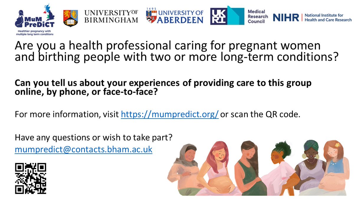 Are you a perinatal psychiatrist who has experience of providing care to pregnant women with multi-morbidity? Would you be interested in taking part in a research interview to share your experiences? #mumpredict #perinatalpsychiatry