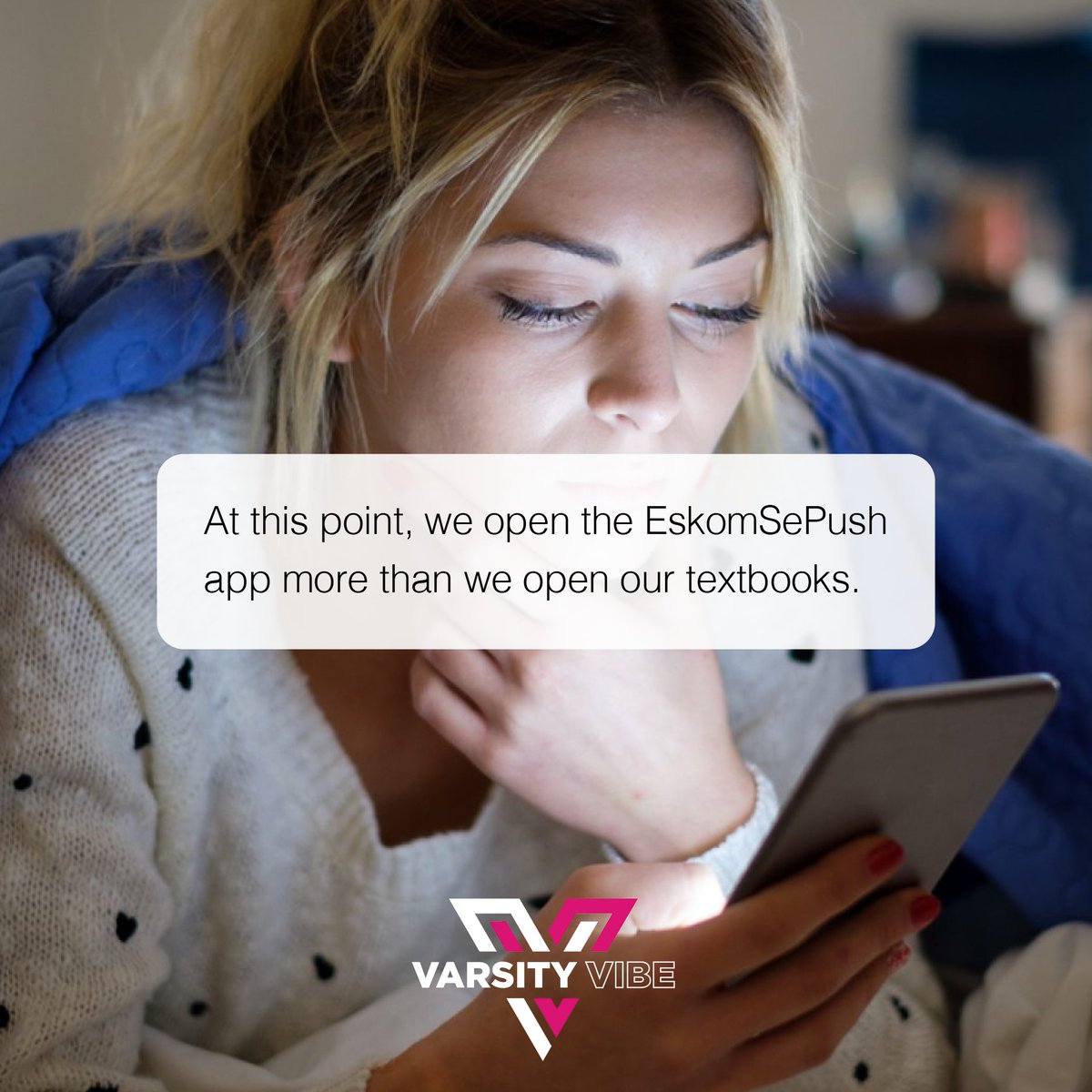 VarsityVibeSA's tweet photo. We go to sleep, loadshedding. We wake up, loadshedding π
#SouthAfricanProblems https://t.co/sEvL1DSpOB