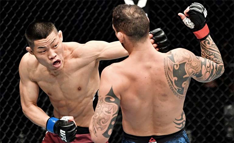 kungfukingdom's tweet photo. MMA &amp; @ufc FANS: @LiJingliangufc, 19-8, is a sticky customer who has an uncanny knack of draining his opponent's combat lifeforce which is why YOU NEVER WANT “THE LEECH” ON YOU! We tack onto the no.13-ranked #welterweight's #top5 #fights! https://t.co/GVcfoiQ10S https://t.co/4xQoi9WiQn