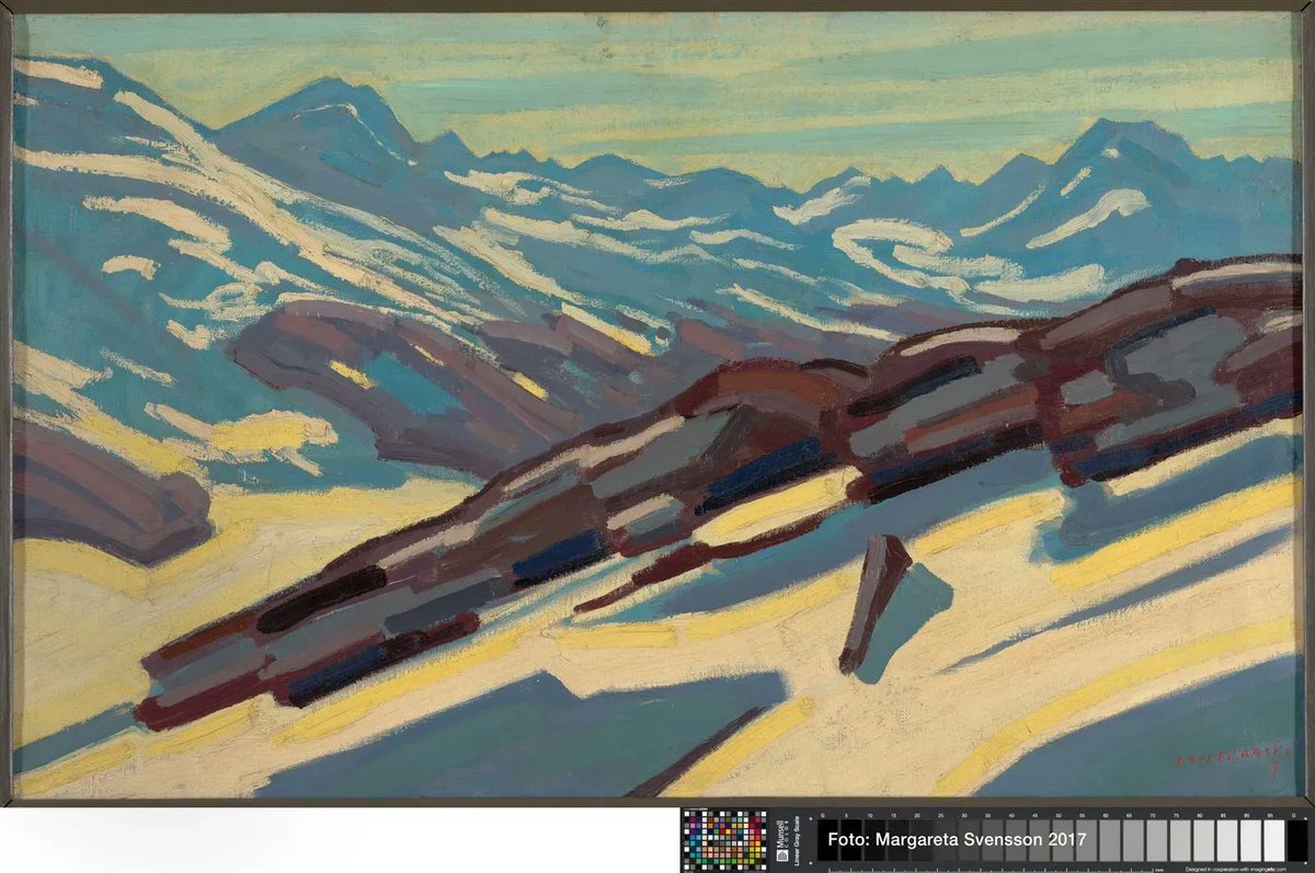 MuseumAlkmaar's tweet photo. 🖼️ Dirk Filarski - Sankt Moritz in de winter (1917) © Margareta Svensson 2017 #kunstwerkperdag #stedelijkmuseumalkmaar https://t.co/XFTQSqiHKW