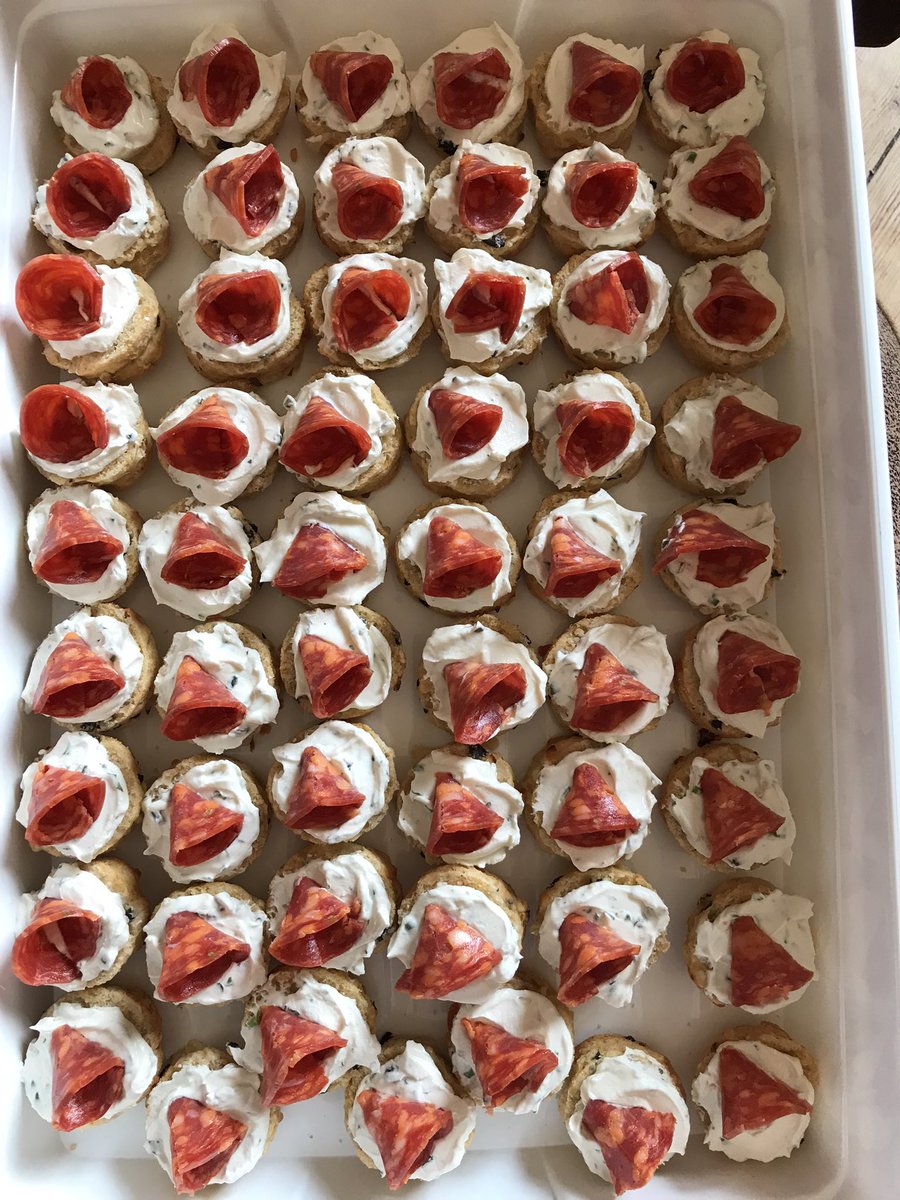 PollardHelen's tweet photo. Some of the #canapés offered to guests at the Kate Adie talk in Hindon last night. Hard work, but worth it as we raised funds to fix #Chicklade #Church #roof https://t.co/w0pFENangW