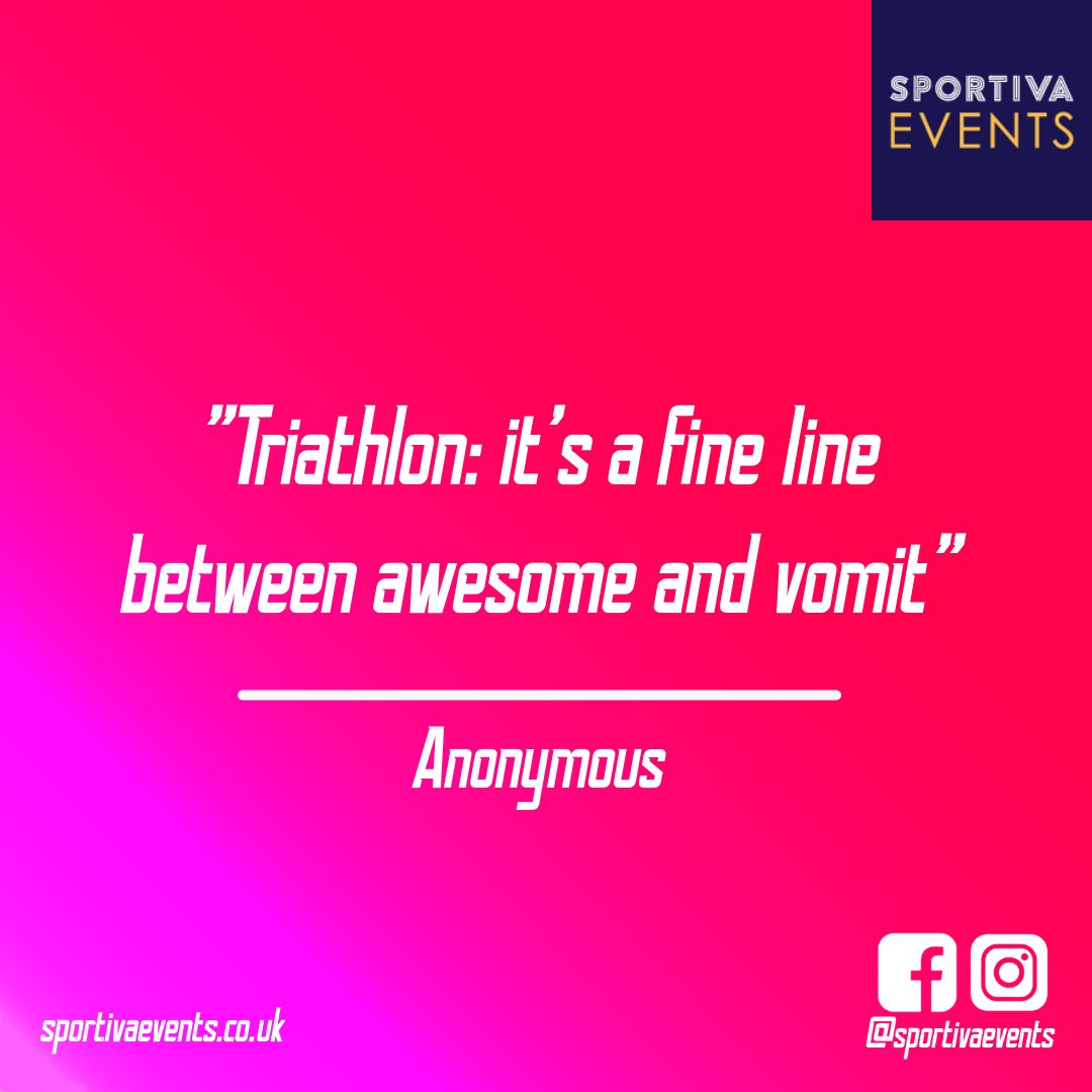 We've all been there.... hopefully no vomiting at this weekends Dawlish Triathlon!
#sportiva #livingforsport #triathlon #tri #dawlish #multisport #endurance