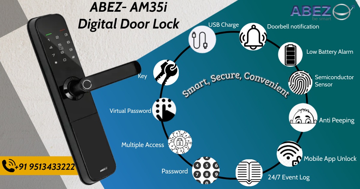 abezsolutions's tweet image. Abez Smart solutions pvt ltd

ABEZ Digital Door locks brings you most secure and convenient keyless entry solution