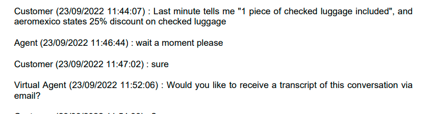 BKammerling's tweet photo. @lastminute_com has the WORST customer service I've ever received. Agent quits the conversation when they can't answer the query. I've been overcharged, and have not got the flight + services I paid for. Next time, I'll go direct with the airline. https://t.co/czNgYPgMkY