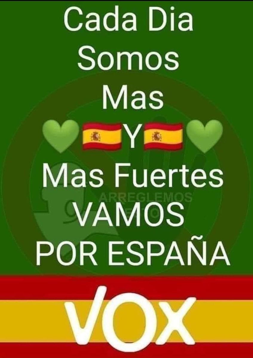 Años siendo ignorados por los medios de comunicación y ahora estamos en boca de todos. Esta mañana he escuchado en la 1, que Vox ha comenzado su camino a la desaparición como partido. Pero si a España sólo le queda VOX!!!!!! Ahora más que nunca!!!!
#PrimeroEspaña