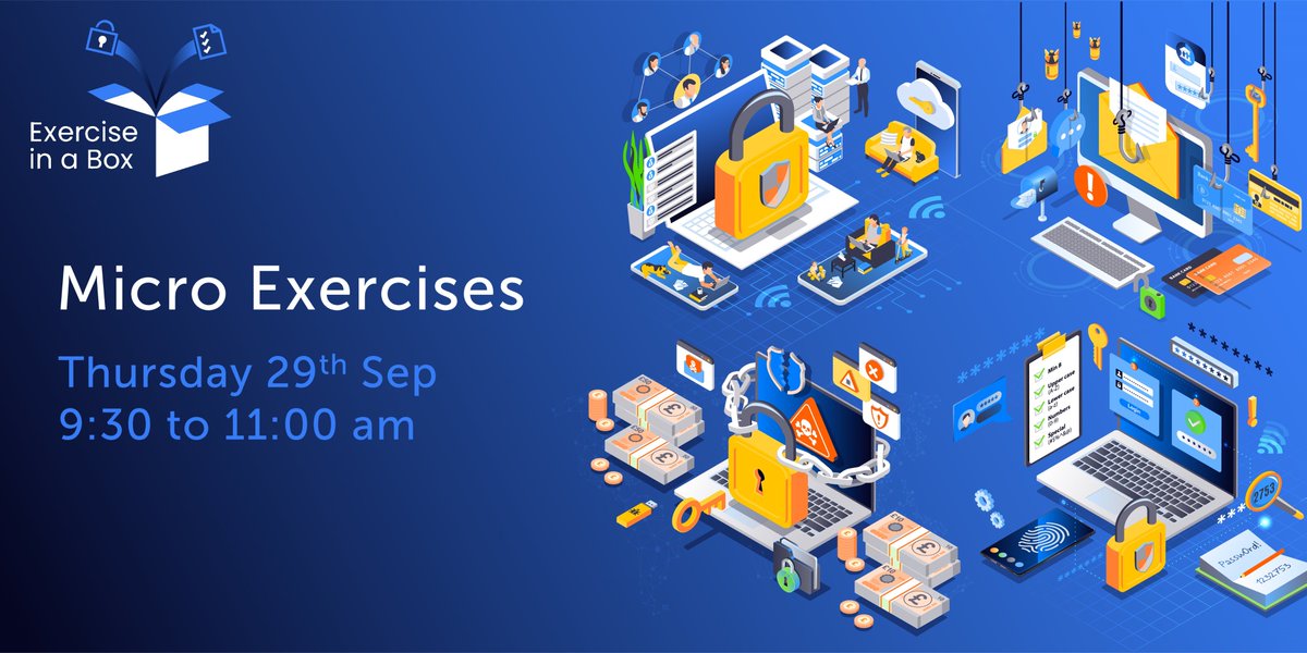 cyberfraudcen's tweet photo. Our team of #EthicalHackers deliver one of our most impactful #CyberExercising projects, 'Exercise in a Box' that supports #Scottish public, health & social care + housing organisations become cyber resilient
Book your free space for the upcoming session:
https://t.co/Zibw0TOE9J https://t.co/8vjcYzJxi4