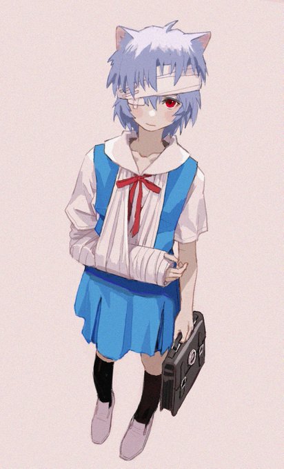 「ayanami rei blue skirt」Fan Art(Latest)