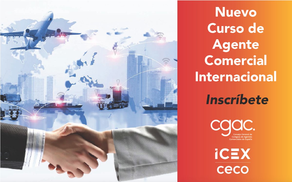 Comercial_Es's tweet photo. ¡Últimas plazas para el nuevo Curso de Agente Comercial Internacional con @ICEX_CECO! Si eres Colegiado, aprovecha tu matrícula con un 30% de descuento y matrículate antes del 30 de septiembre: https://t.co/5ifK481x5z https://t.co/A8IH3gp7Gf