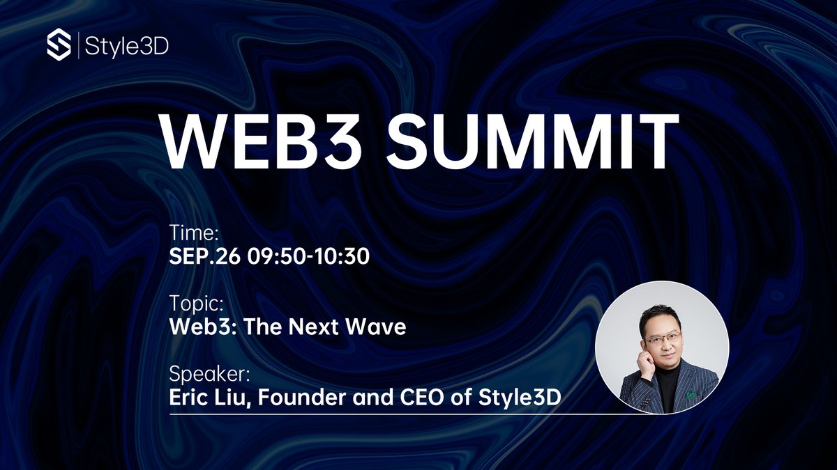 The BEYOND Web3 Summit is a new addition to this BEYOND Expo 2022.

Eric Liu was invited to be the panalist and will share "Web3: The next wave" at 09:50 (GMT+8) on Monday (SEP. 26).

click  for details:

beyondexpo.com/agenda/web3-su…

#style3d #virtual #3Ddesign #BEYONDExpo