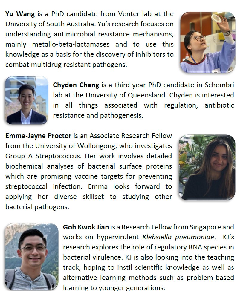 BacPath 17 (@bacpath) on Twitter photo Introducing ECRs Yu Wang <a href="/ann_hahahah/">Yu Wang</a>, Chyden Chang <a href="/ChydenC/">Chyden Chang</a>, Emma-Jayne Proctor <a href="/EmmaJProctor/">Dr Emma-Jayne Proctor</a> and Goh Kwok Jian <a href="/KJwushuguy/">Goh Kwok Jian</a>! Stop by for a chat with these budding researchers <a href="/BacPath/">BacPath 17</a>! Introducing ECRs Yu Wang <a href="/ann_hahahah/">Yu Wang</a>, Chyden Chang <a href="/ChydenC/">Chyden Chang</a>, Emma-Jayne Proctor <a href="/EmmaJProctor/">Dr Emma-Jayne Proctor</a> and Goh Kwok Jian <a href="/KJwushuguy/">Goh Kwok Jian</a>! Stop by for a chat with these budding researchers <a href="/BacPath/">BacPath 17</a>!