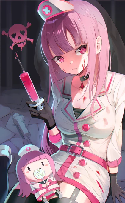 前ハロウィンのナースかり#callilust 