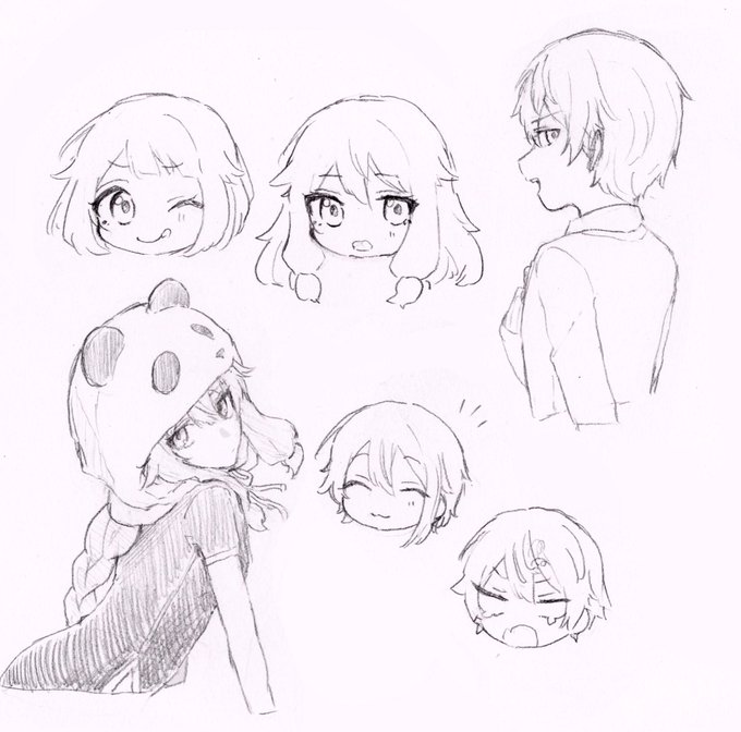 デジタルで描けん(スランプ?)のでとりあえずアナログで練習してた 