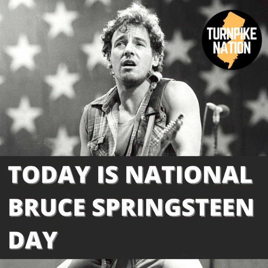 TurnpikeNation's tweet photo. Happy birthday to the 🐐. 

The Boss.

New Jersey’s own #BruceSpringsteen! 

#EStreetNation #TheBoss #NewJersey #Springsteen #GOAT https://t.co/jTo7zm65BP