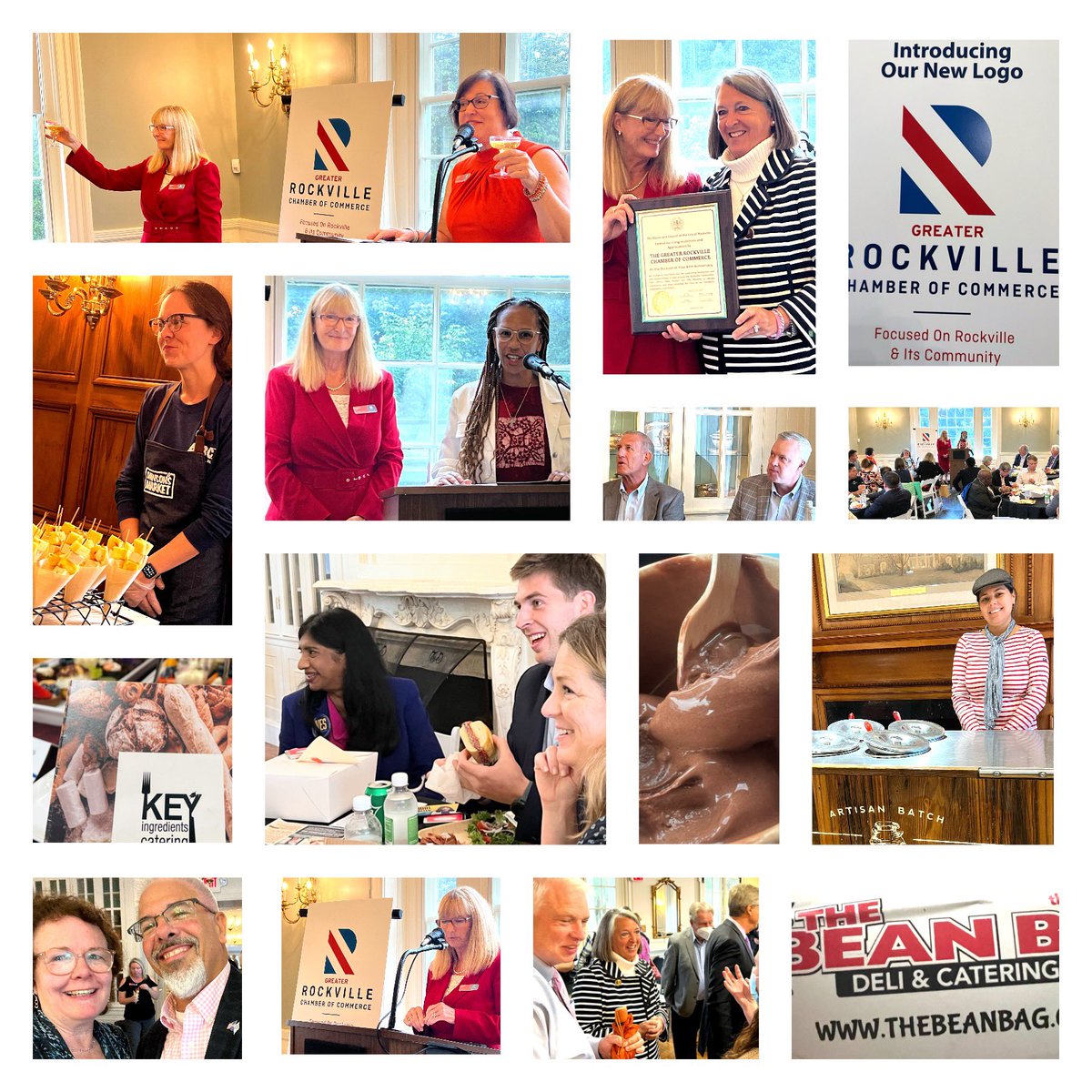 GrowMontCtyMD's tweet photo. Happy 65th Anniversary to the “Greater #Rockville Chamber of Commerce!” ‘with a new name reflecting the great support @RockvilleCoC provides to biz in &amp; beyond the city’s limits.@RockvilleREDI @MDBiz @MontCoExec @MontgomeryCoMD @DawsonsMarket #BeanBag #GemmaGelato #KeyIngredients https://t.co/v2JaibmyjU
