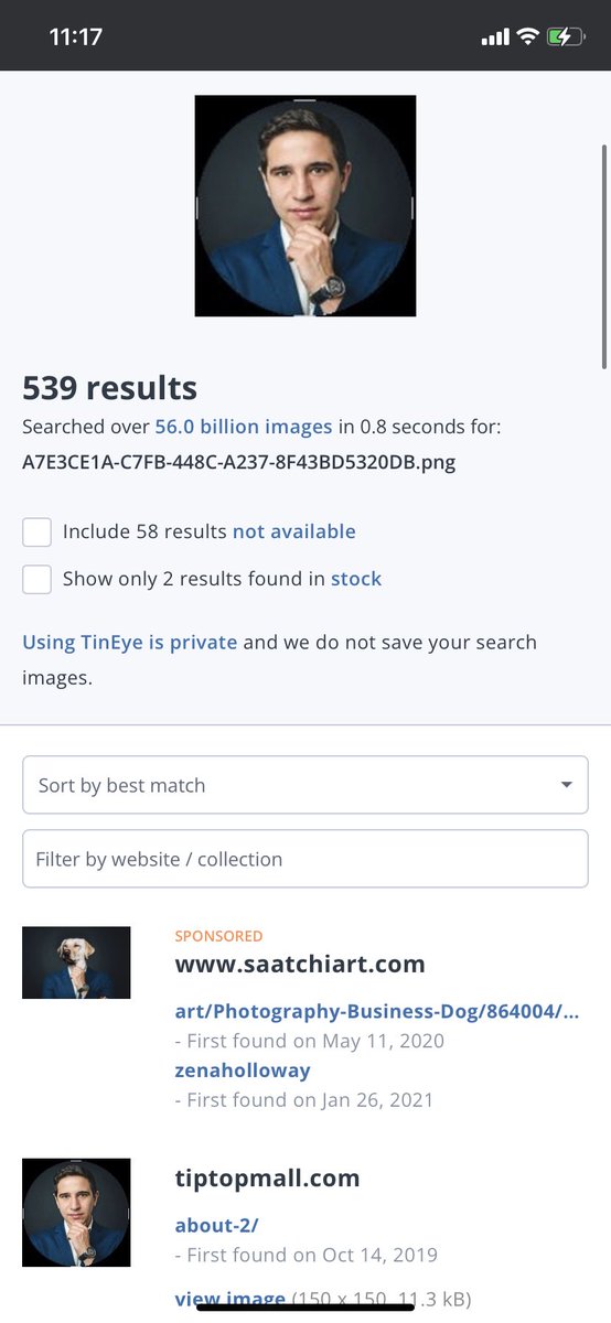 kylelynn98's tweet photo. @XophG It’s fake, a scam. Check the “about us” section and all the photos of the team are fake!!! None of the websites exist and he isn’t even mentioned 😂 https://t.co/zi8ULVJKi3