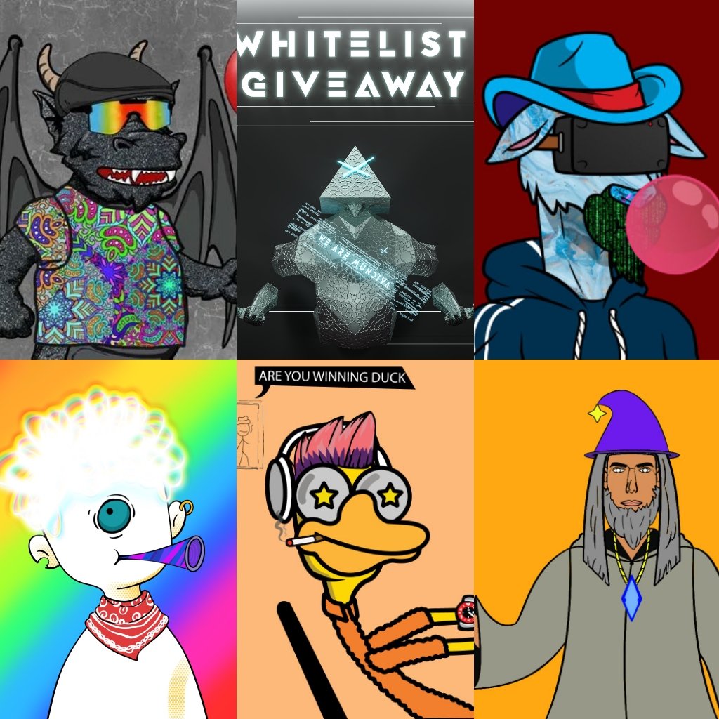 gabcorenft's tweet image. 📢 #GiveawayAlert 📢

🎁Prize
1x #NFT @gabcorenft
1x @goatsprings
5WL @WeirdoGang_NFT
5WL @WizardArmyNFT
10WL @duckmfers
10WL @WeAreMundiva
7WL @Mystical_NFTS

1️⃣Follow us all
2️⃣Retweet+❤️
3️⃣Tag 3Friends

End 48hrs🚨
#NFTCommunity #NFTGiveaway #WLGiveaways #Giveaway #Giveaways