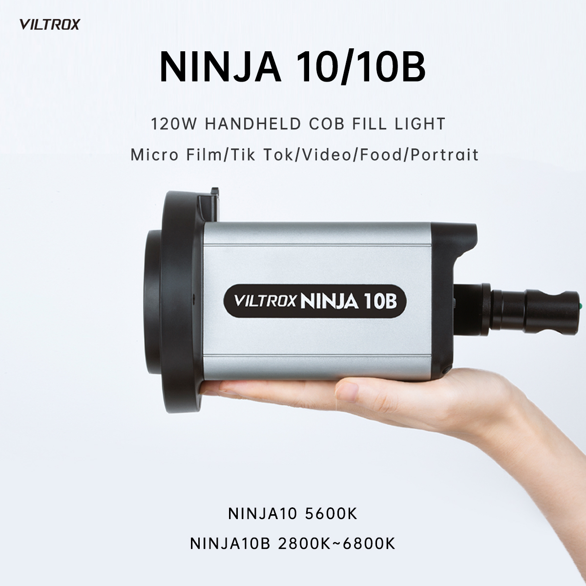 weeylite's tweet photo. Palm-sized COB LED light NINJA 10/10B, with120W high power and various lighting effects, make outdoor shooting easier.

#viltroxlighting #viltroxninja10 #viltroxninja10b #bicolor #videolight #studiolighting #studiolight #coblight #filmlighting #photographylighting #lightdesign https://t.co/6afbrKZQKM