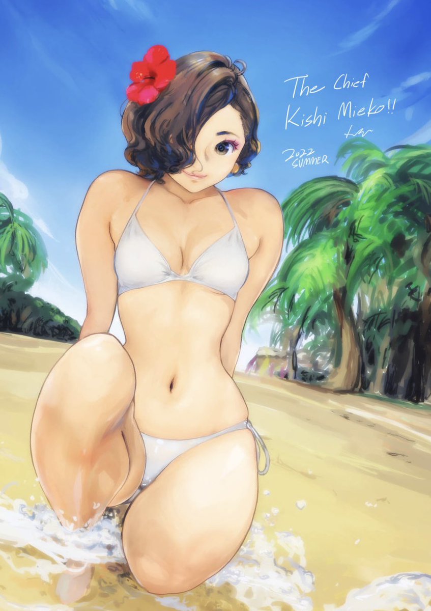 #夏が終わりそうだし今年描いた水着絵を貼ろう 