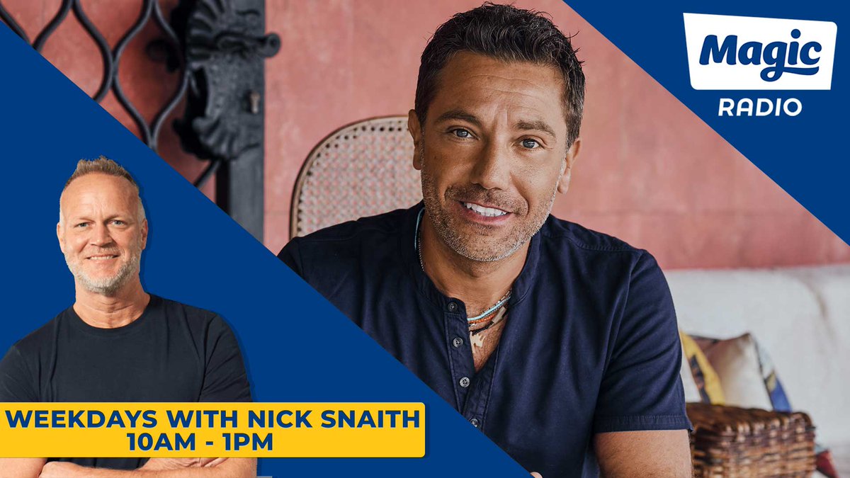 The wonderful <a href="/Ginofantastico/">Gino D'Acampo</a> is joining <a href="/nicksnaith/">Nick Snaith</a> on his show today! Listen from midday 🤩