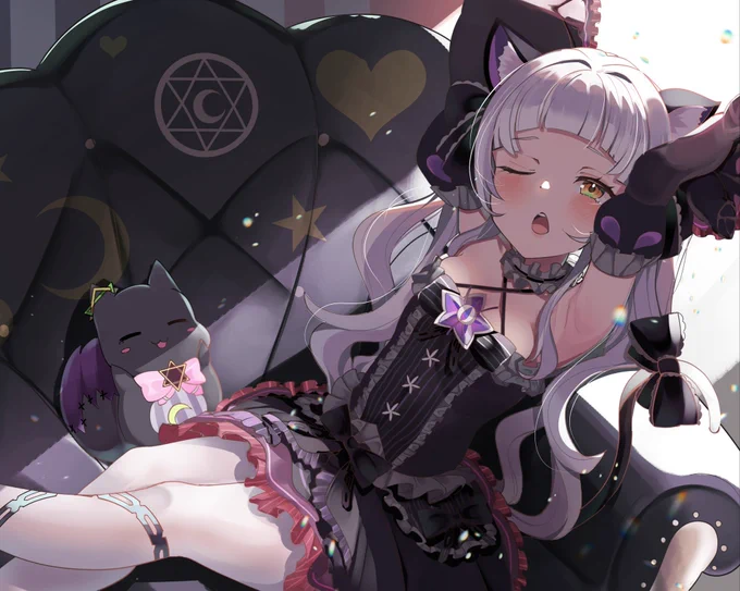 #シオンの書物 ソファでお昼寝しちゃったシオンちゃん 