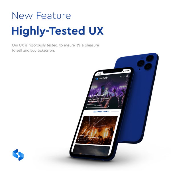 EnterSeatlab's tweet photo. We want our event ticketing system to provide the best possible experience, for both our clients and their end customers 🤝

That's why our UX is rigorously tested, to ensure it's a pleasure to sell and buy tickets on.

Book a demo today to experience our seamless UX 💙 https://t.co/MJHecUy7zO